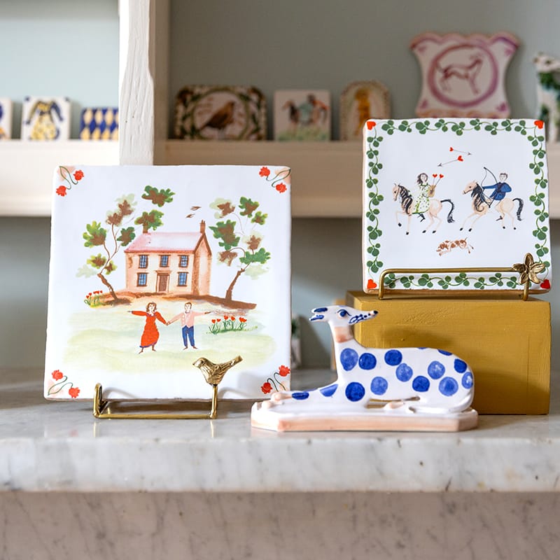 StoryTiles Delft Blue Ons sprookje Fliese 10x10 cm Spruch