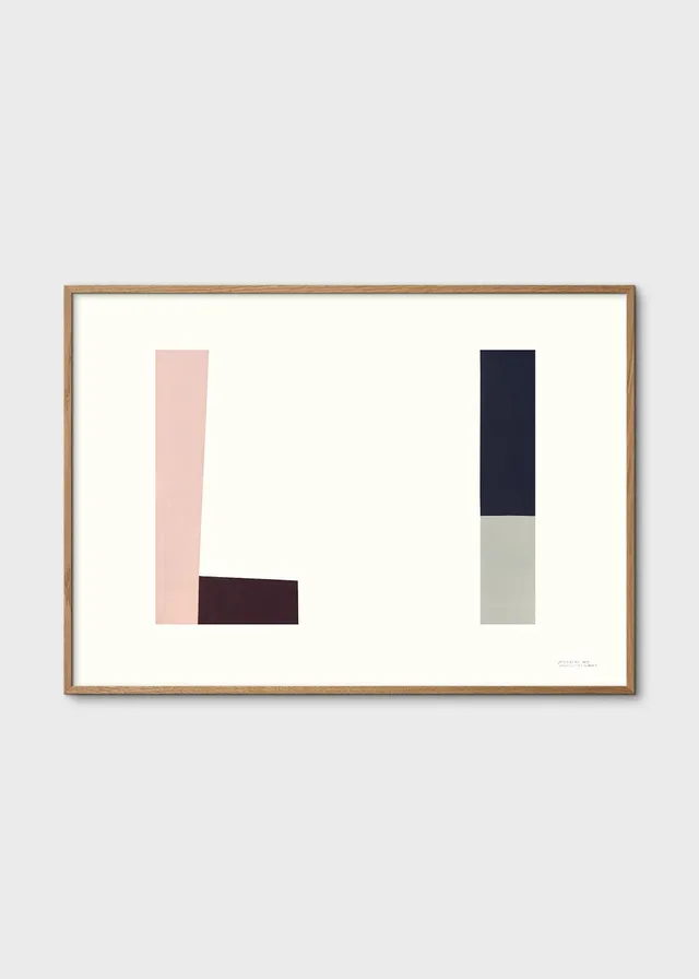 The Poster Club Arp Collection 02 Poster A4 schwarz rosa