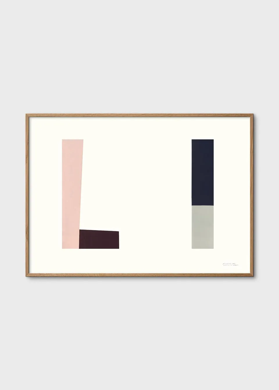 The Poster Club Arp Collection 02 Poster A4 schwarz rosa