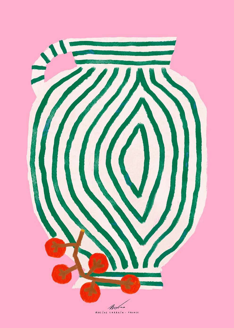 The Poster Club Vase and Currants Poster 30x40 cm