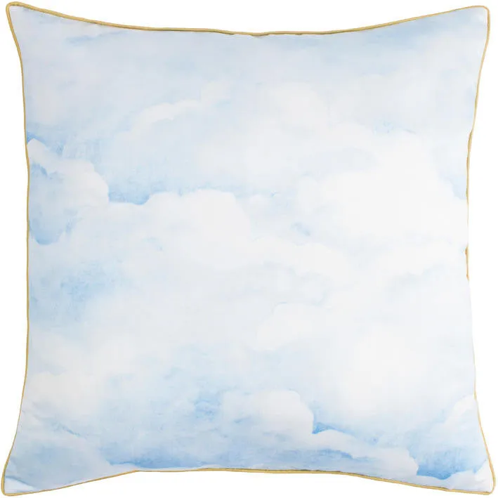 Mineheart Smokey Blue Clouds Kissen 55x55 Seide