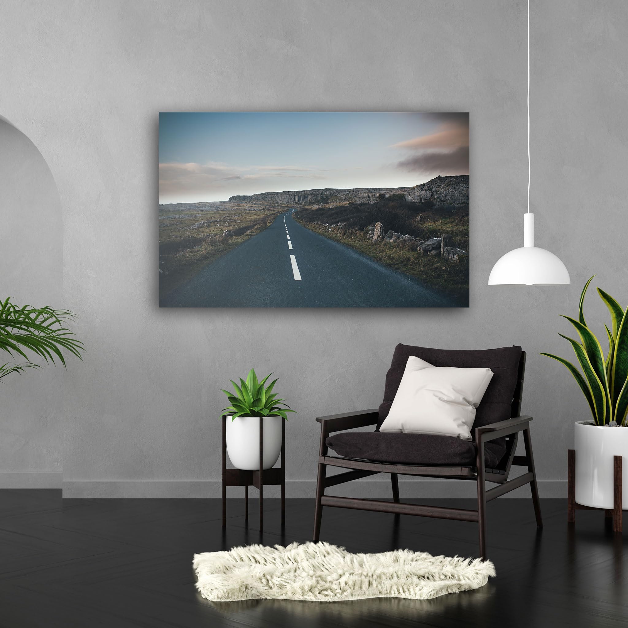 Hustling Sharks Wandbilder Straße Landschaft Leinwandbild 30x40 cm