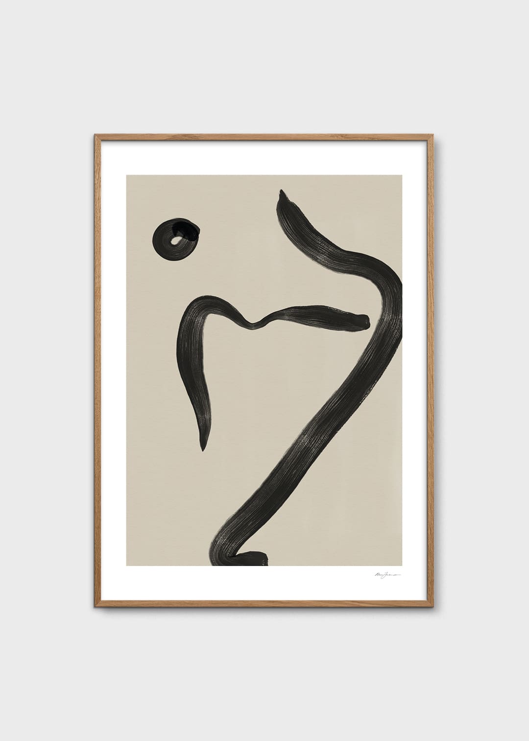 The Poster Club Art Prints Linear Poster 30x40 cm schwarz grau