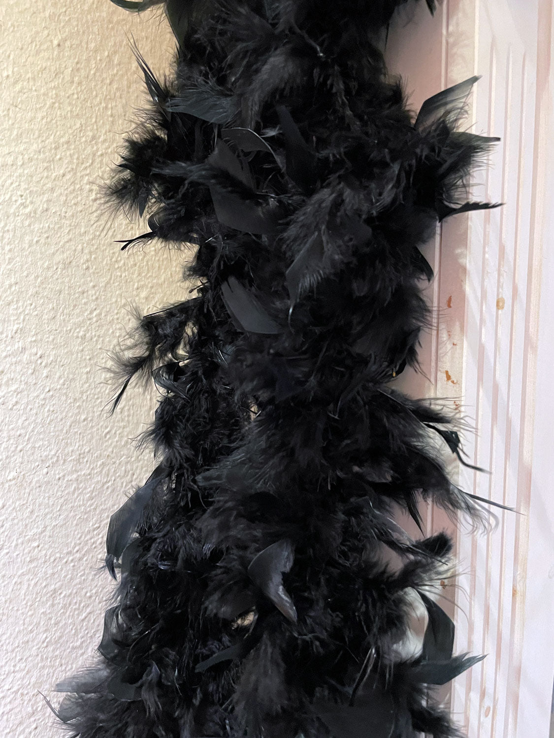 LS-LebenStil Küche & Haushalt Brillant Feder Boa Schwarz 1,84 m
