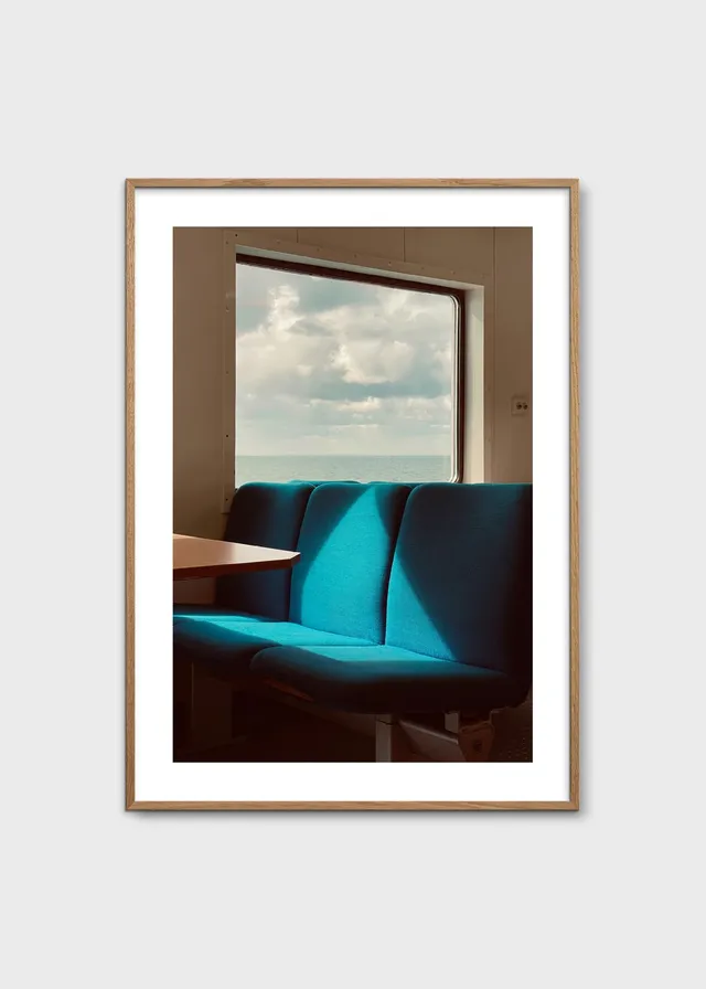 The Poster Club Ferry Kunstdruck A4 blau Foto