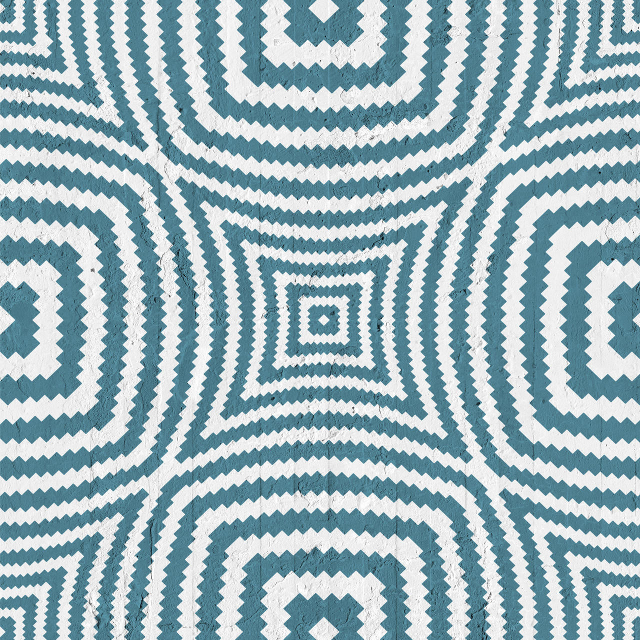 Mineheart Petroleum Geometric Circles Tapete petrol Rolle