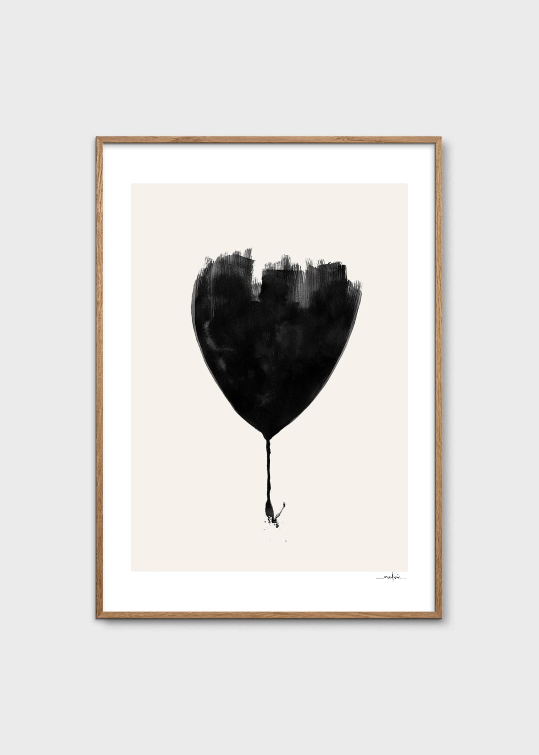 The Poster Club Art Prints Tulipa Poster A4 schwarz-weiß