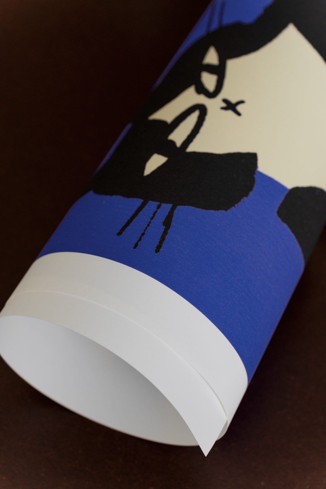 The Poster Club Cat in Blue Poster 50x50 Katze blau