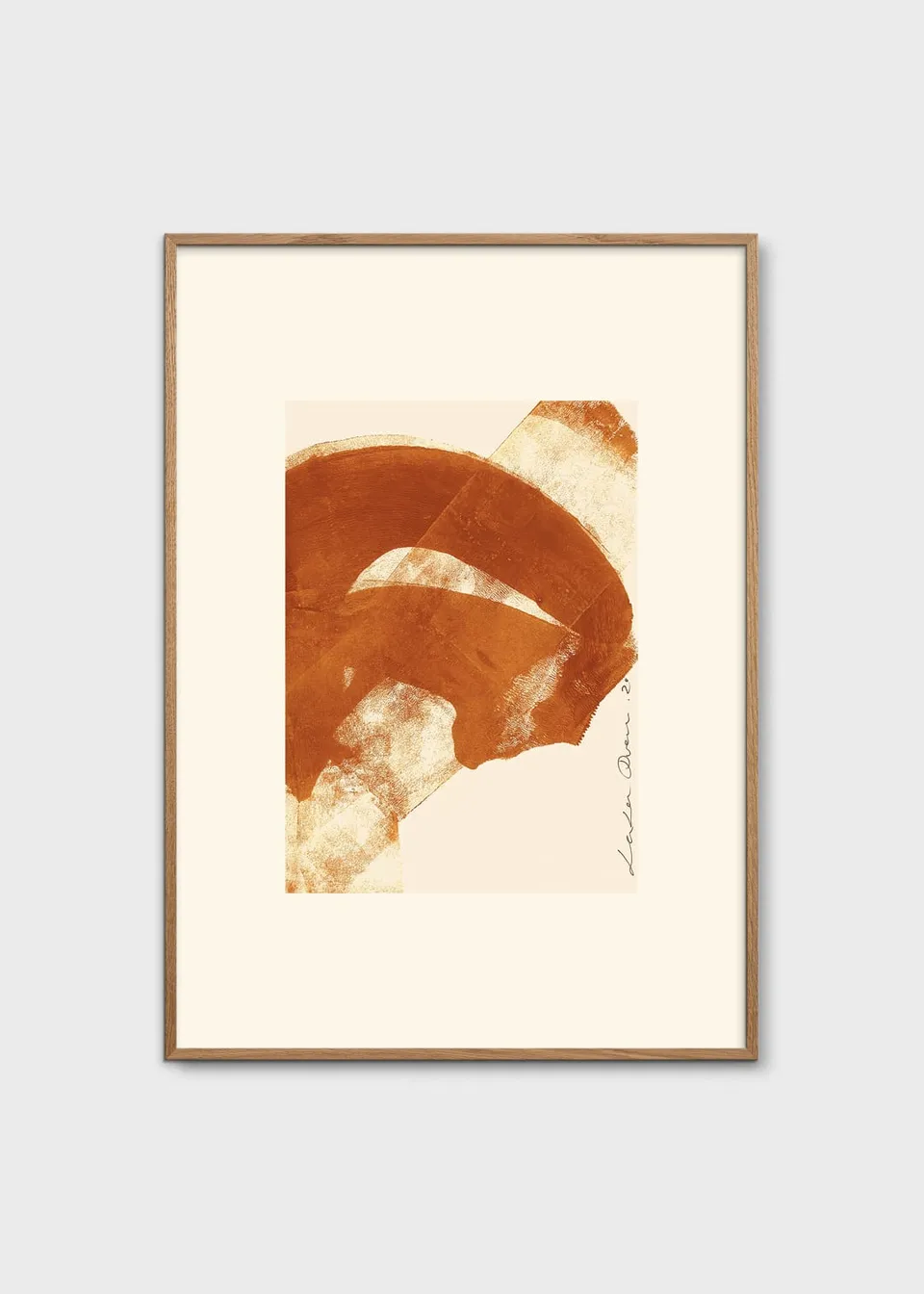 The Poster Club Earth 01 Poster 30x40 cm ocker orange