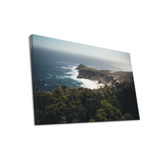 Hustling Sharks Wandbilder Bucht Leinwand 70x105 cm klarer Himmel