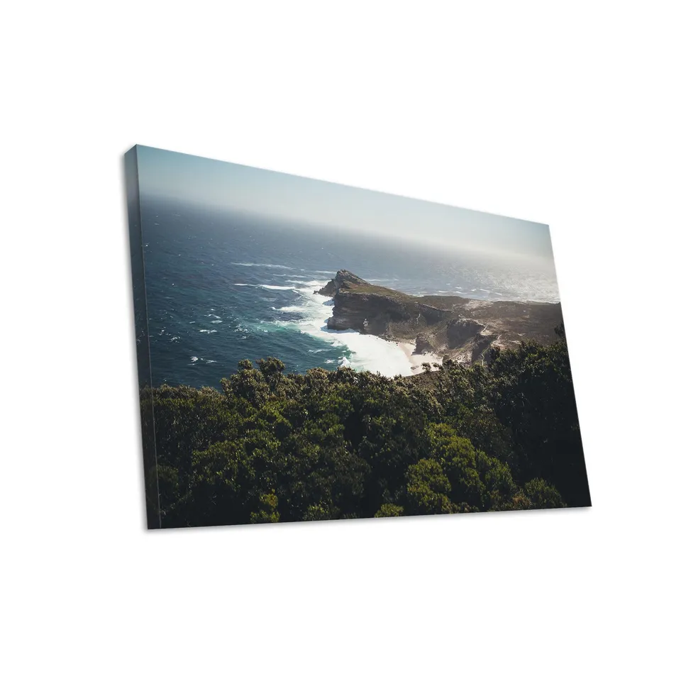 Hustling Sharks Wandbilder Bucht Leinwand 70x105 cm klarer Himmel