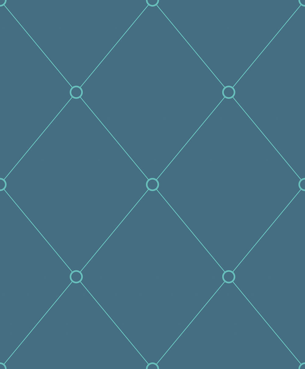 Mineheart Quilt Outline Tapete Petroleum & Aquamarine