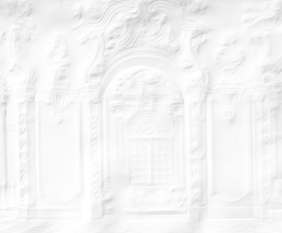 Mineheart Paper Palace Fototapete 250x300 cm weiss