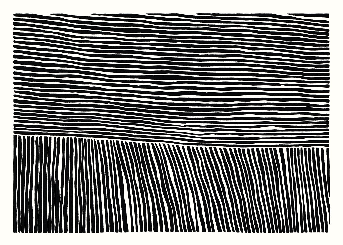 The Poster Club Art Prints The Line No. 03 Poster A2 Linie