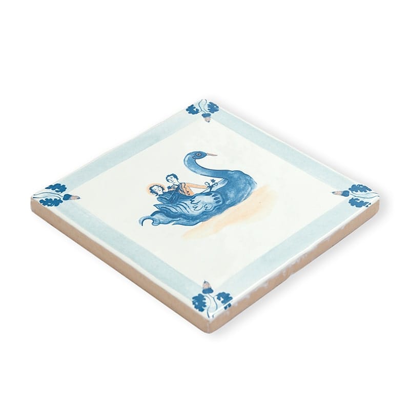 StoryTiles Delft Blue In 't Huwelijksbootje Fliese 10x10 Hochzeit