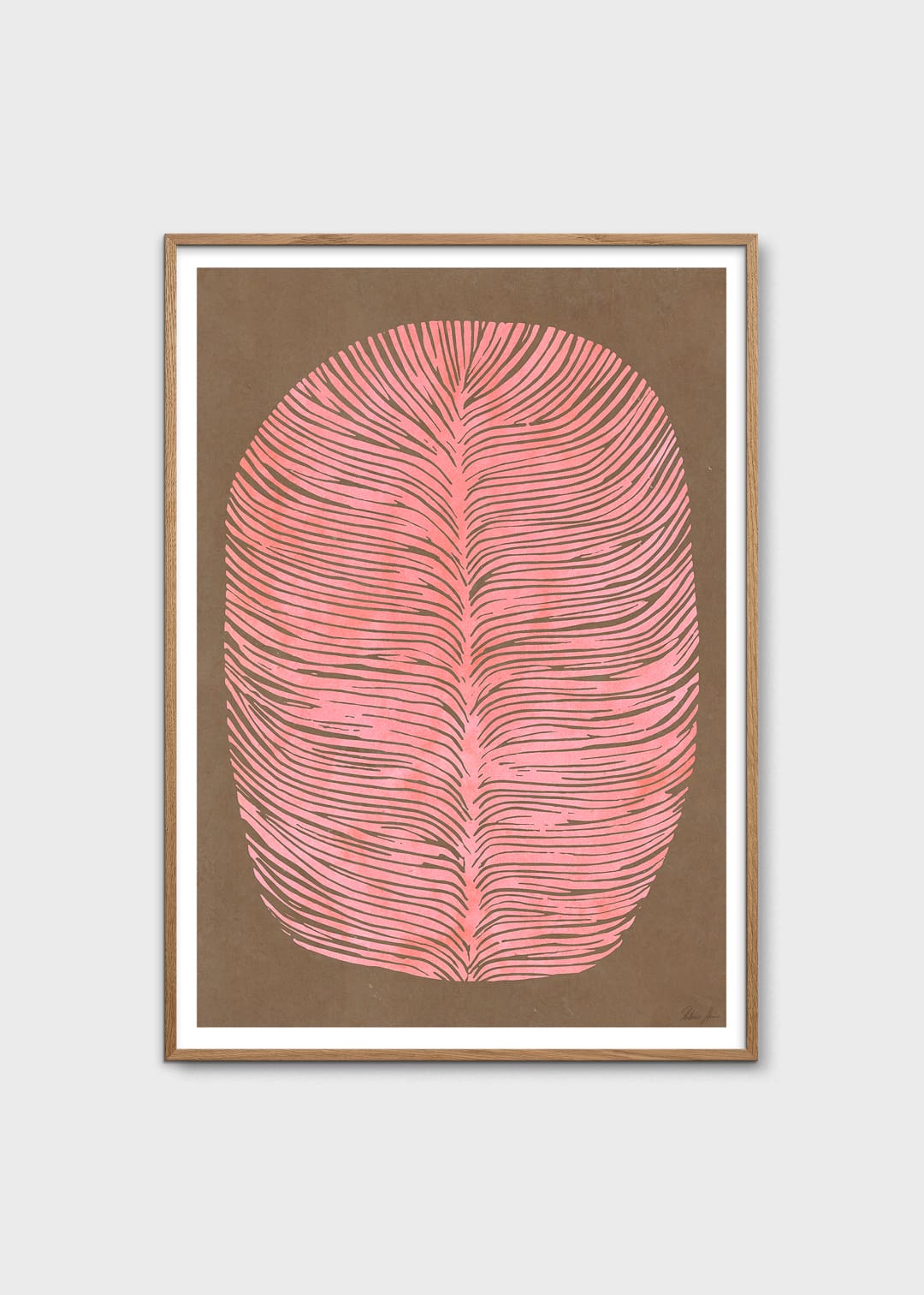 The Poster Club Art Prints Pink Lagoon Poster A4 rosa
