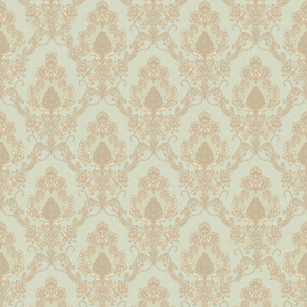 Mineheart Audley Damask Tapete Mintgrün 53cmx10m