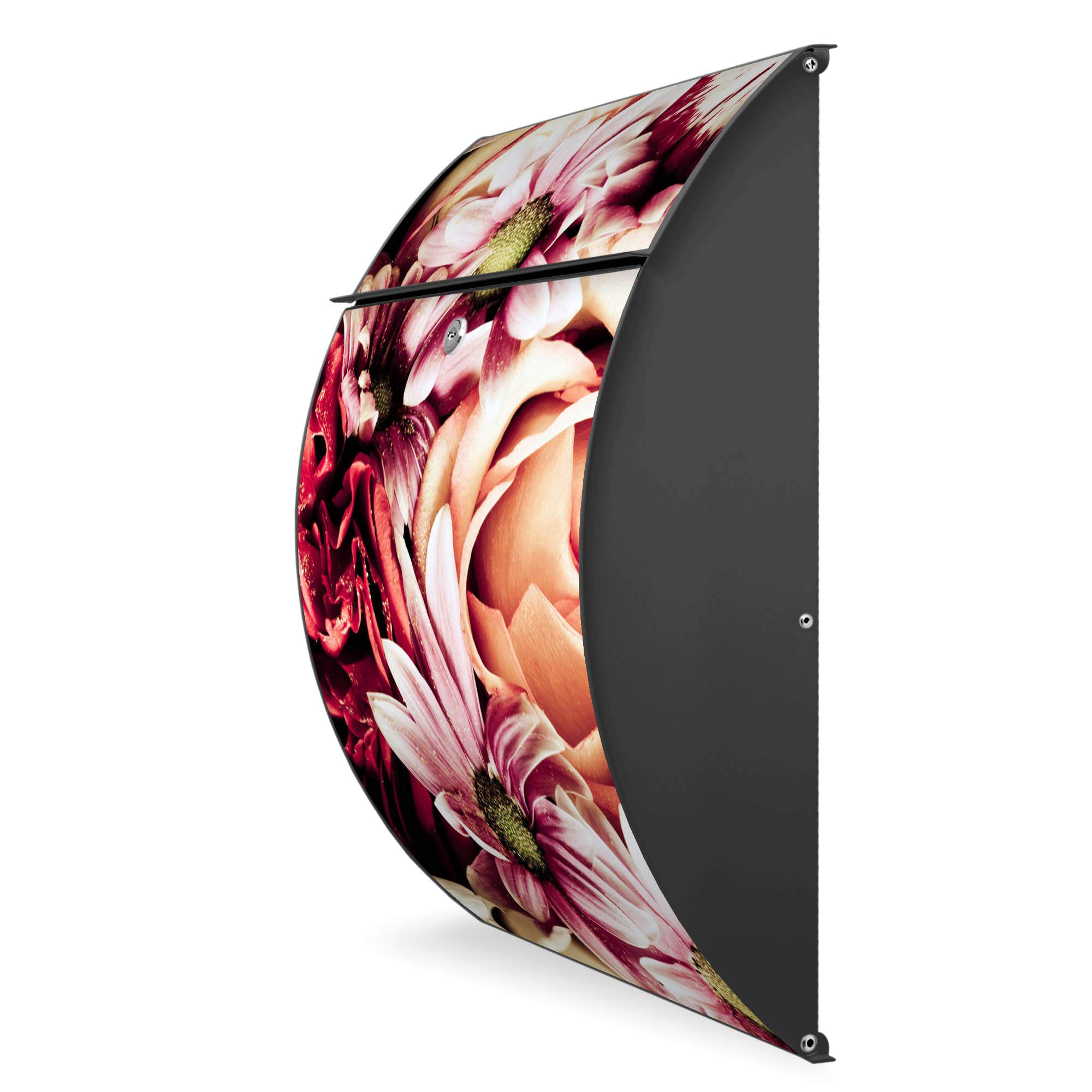 Banjado Riviera 46x33,5x13cm Briefkasten Anthrazit Brautstrauss