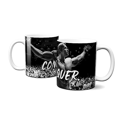 Hustling Sharks Conquer Tasse Spruch 330 ml Weiß Keramik