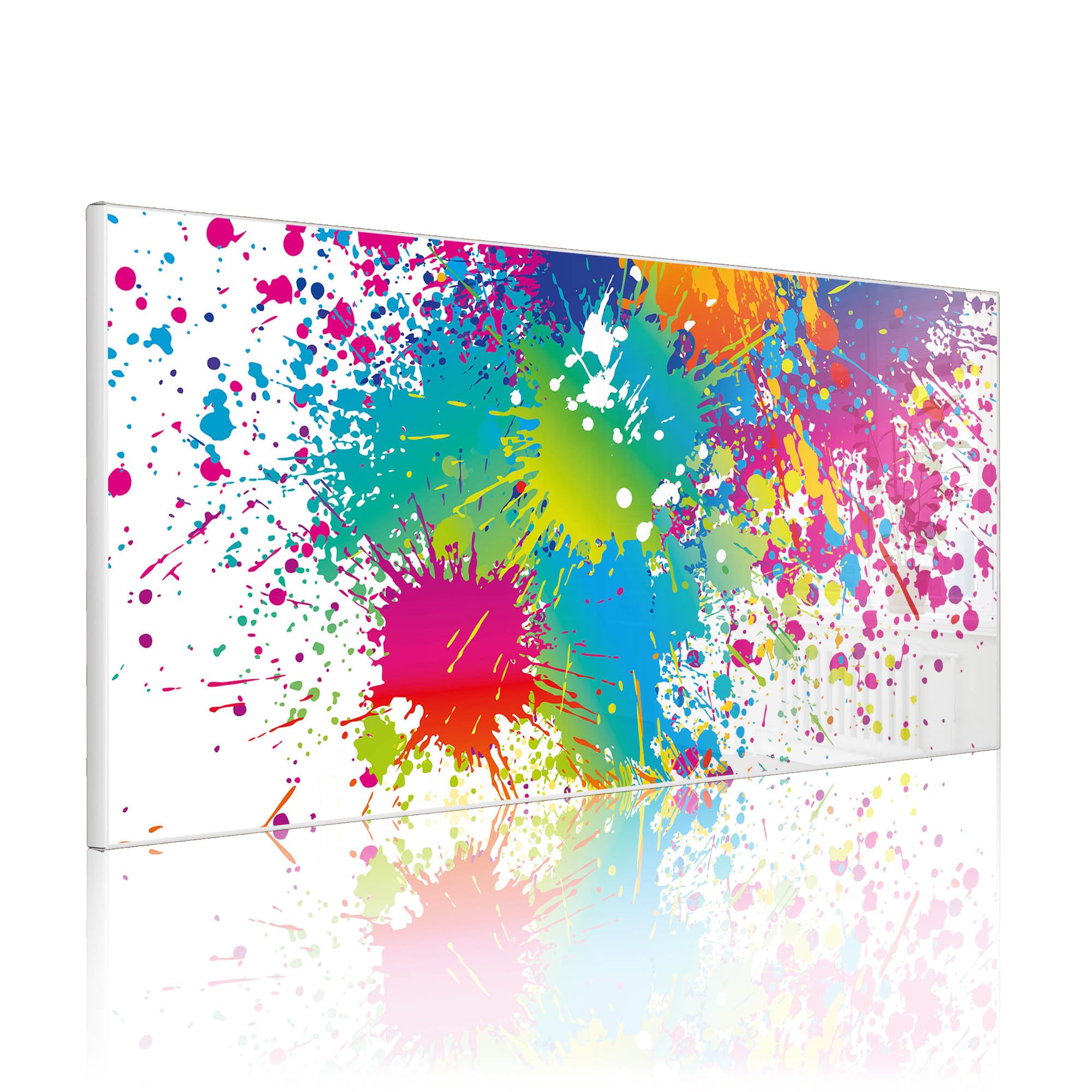 Banjado Magnettafel Farbspritzer Magnettafel 78x37 cm