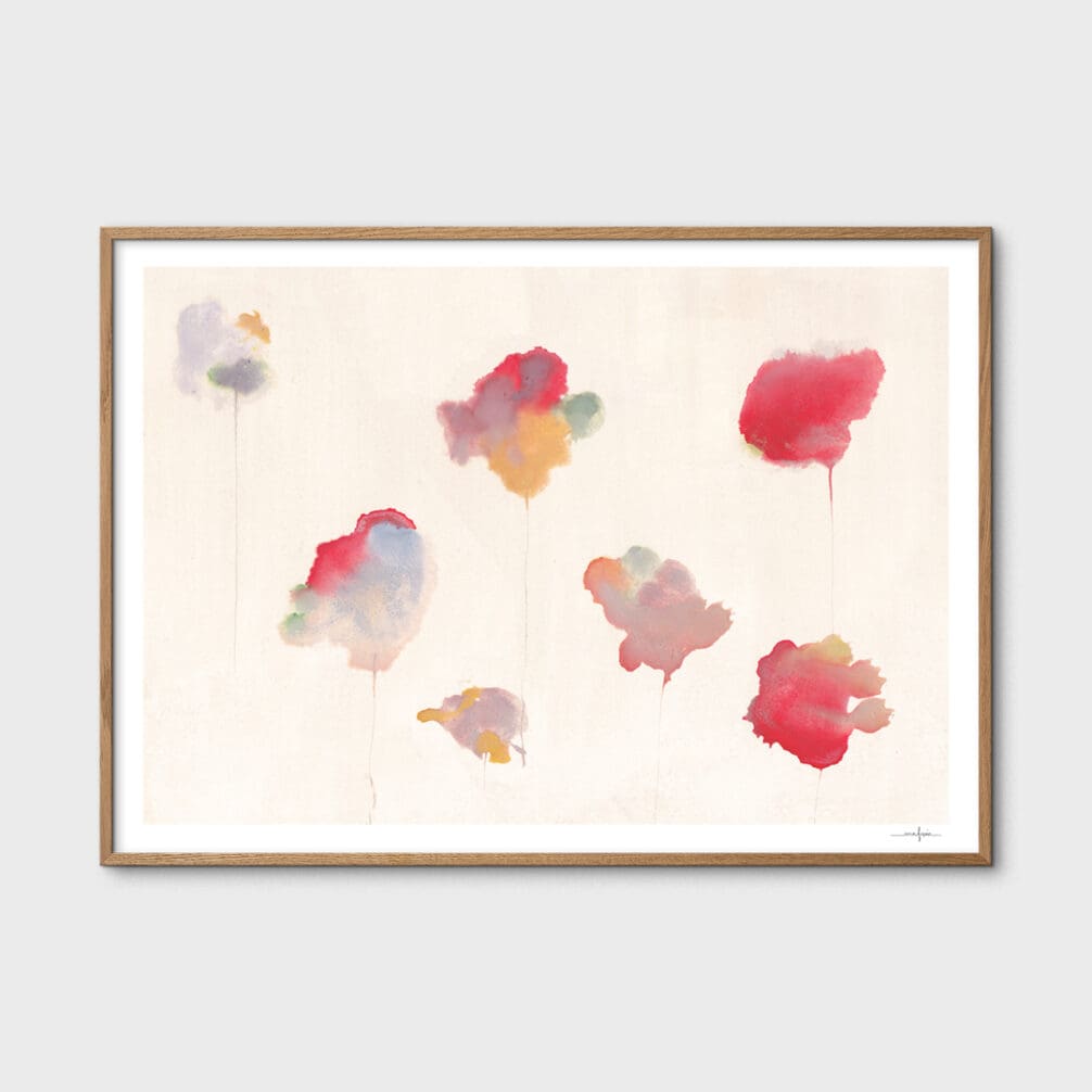 The Poster Club Sketch of Flowers 02 Poster 30x40 cm Lila
