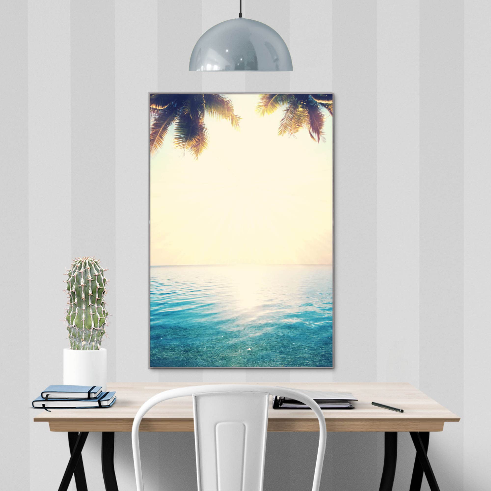 Banjado Magnettafel Paradis Glasmagnettafel 40x60 cm Strand