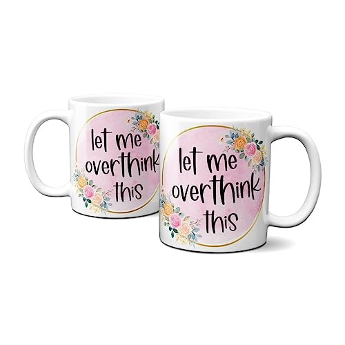 Hustling Sharks Overthinker Tasse 330ml weiß Spruch Kollegengeschenk