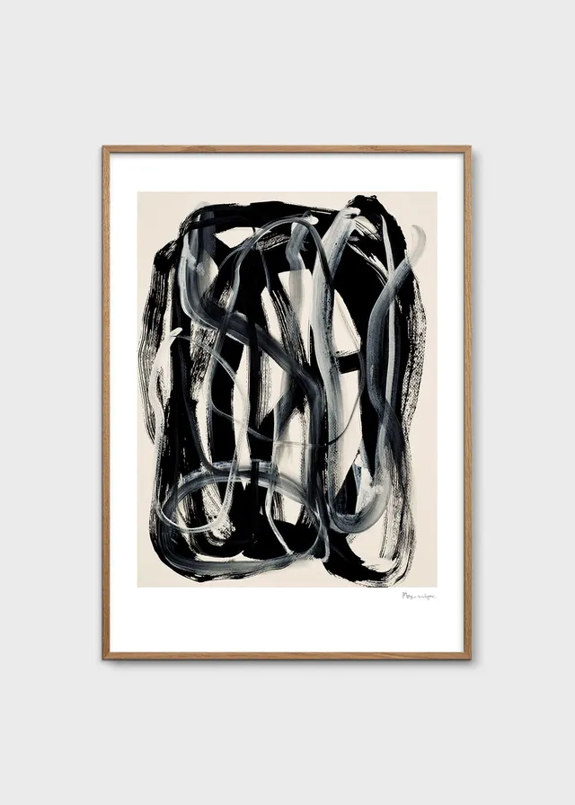 The Poster Club Black and White Poster 50x70 abstrakt
