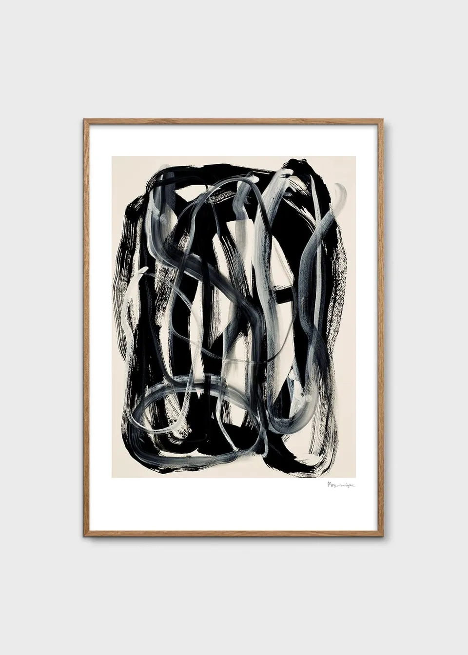The Poster Club Black and White Poster 50x70 abstrakt