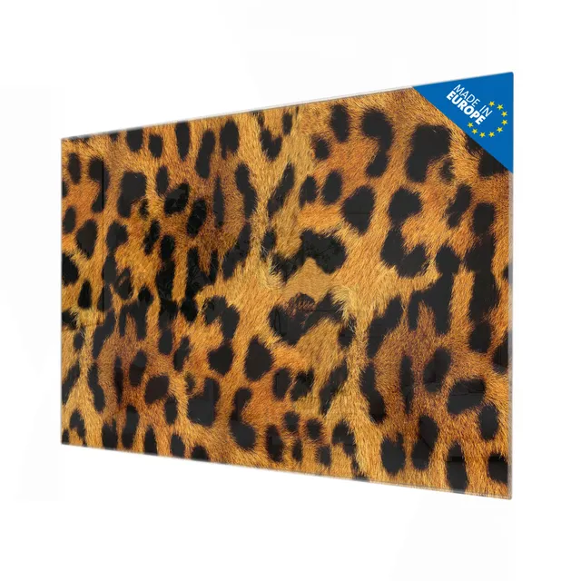 Banjado Magnettafel Leopard Glas-Magnettafel 120x80 cm Katzen