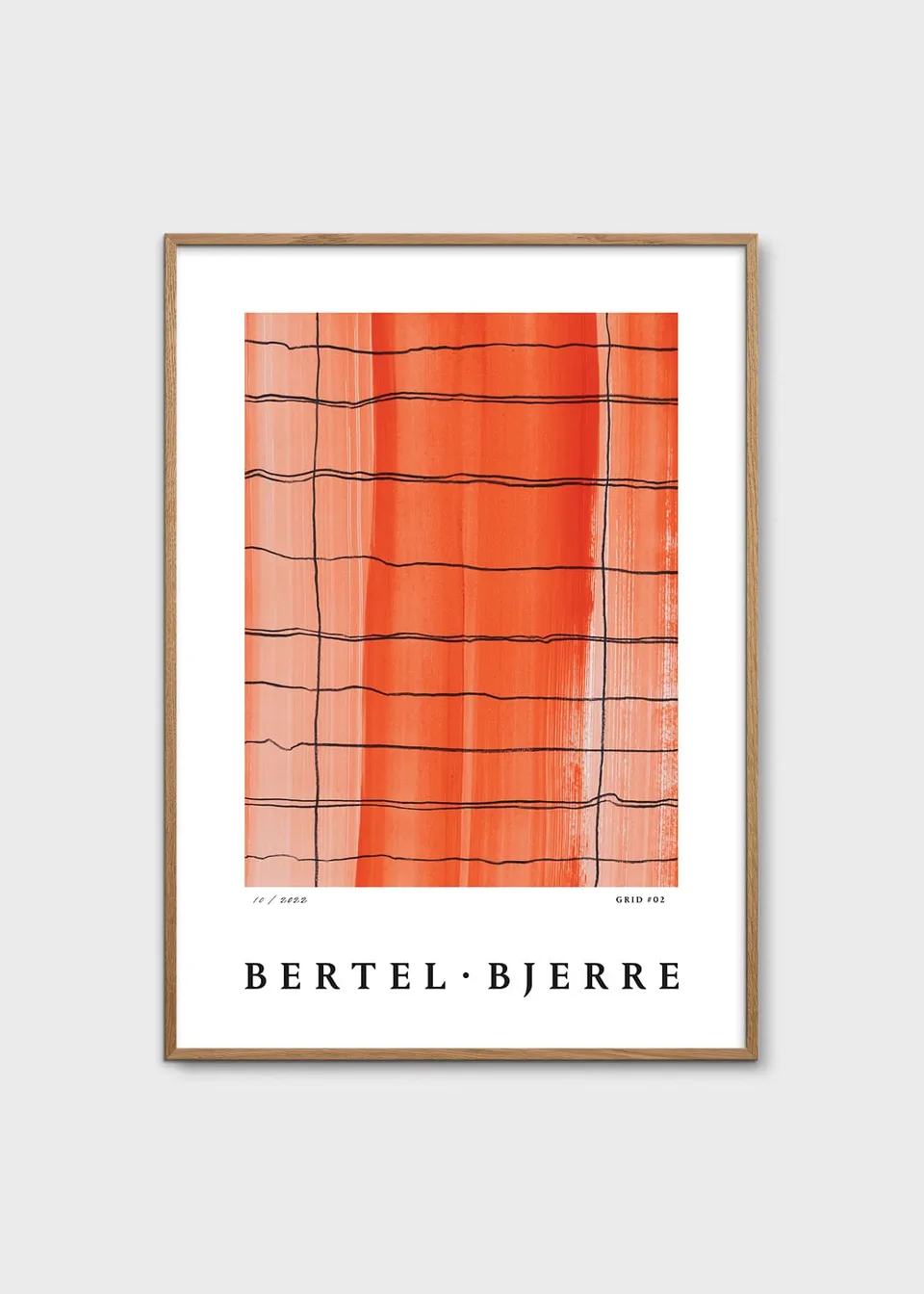 The Poster Club Art Prints Grid 02 Poster 30x40 cm Orange