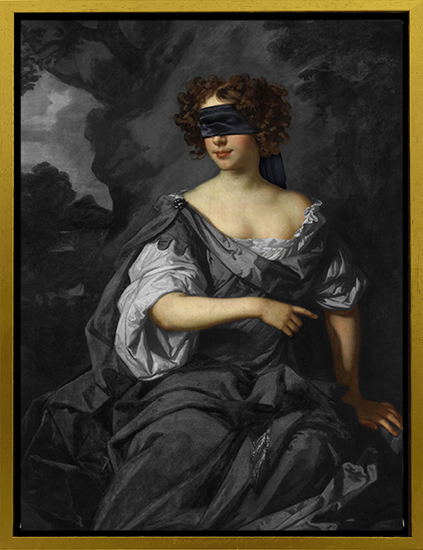 Mineheart Wall Art Blindfold 1 Leinwandbild Porträt 30 x 41 cm