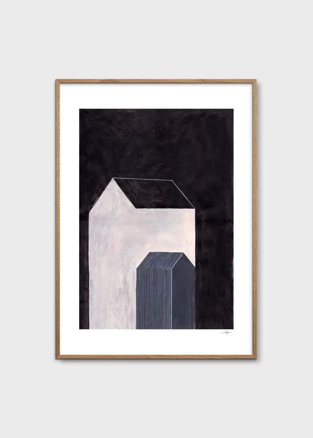 The Poster Club Art Prints House No. 01 Poster 30x40 cm schwarz
