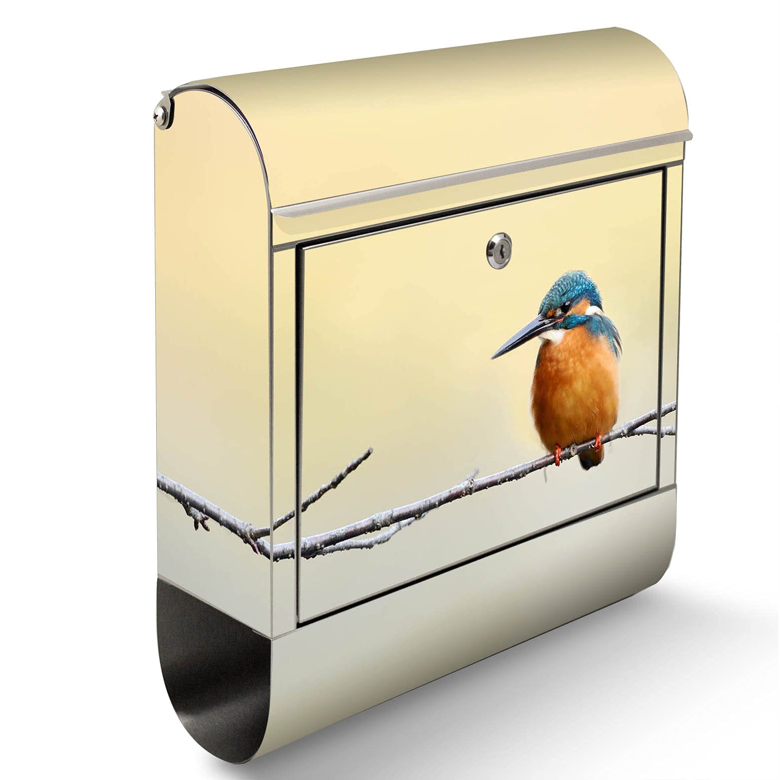 Banjado Briefkasten Pause Standbriefkasten Edelstahl A4