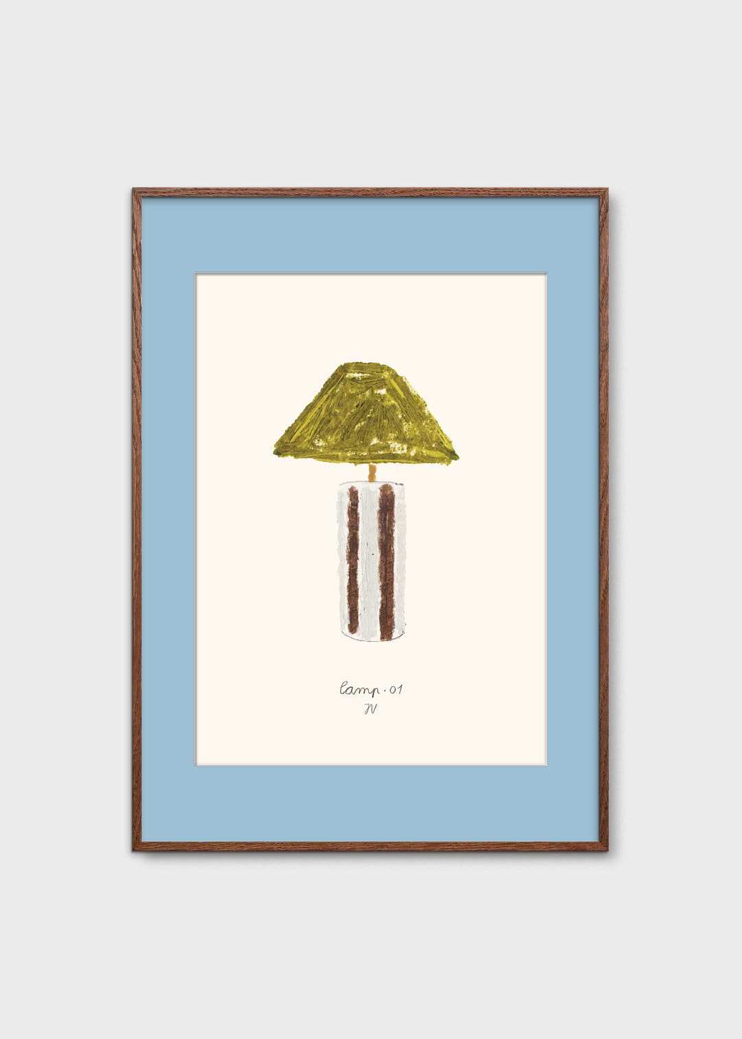 The Poster Club Art Prints Lamp 01 Poster 30x40 cm beige