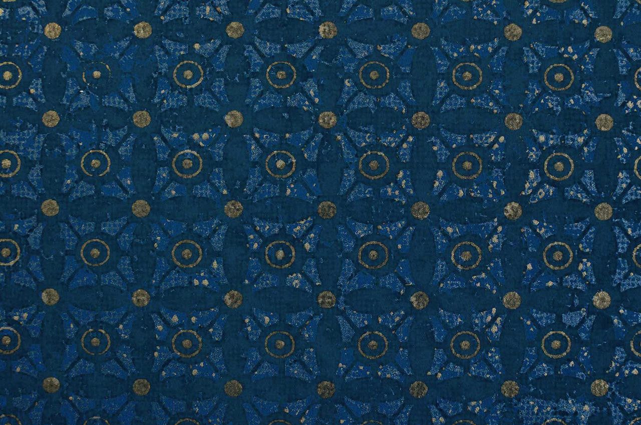 Mineheart Classico Tile Tapete Marine Blue Fliesenoptik