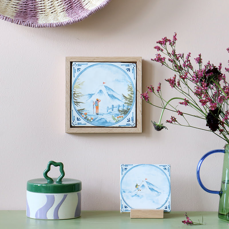 Storytiles Delft Blue Bestemming in zicht Fliese S 10x10 Berg