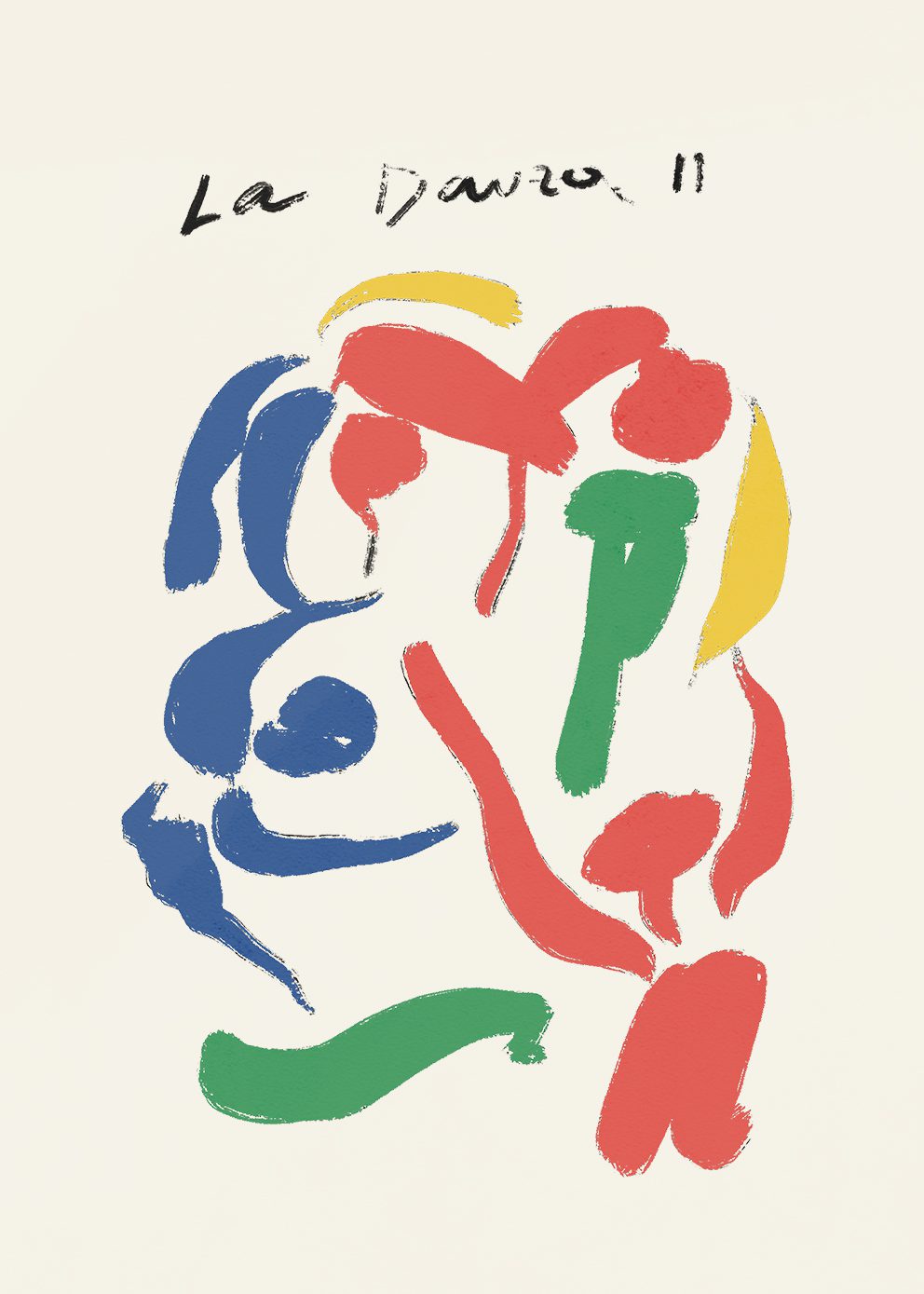 The Poster Club Art Prints La Danza II Poster 30x40 cm beige