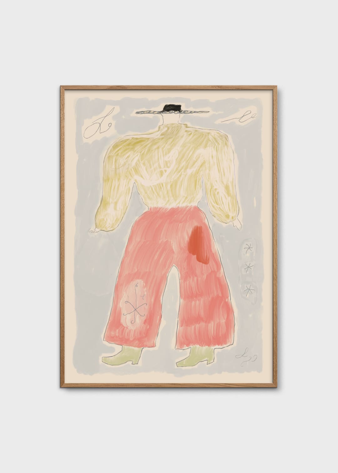 The Poster Club Art Prints Sam Peach Poster 30x40 cm pastell