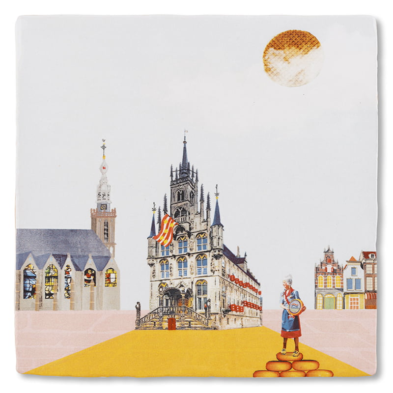 Storytiles Delft Blue Alle Goeds uit Gouda Wandfliese S 10x10 cm