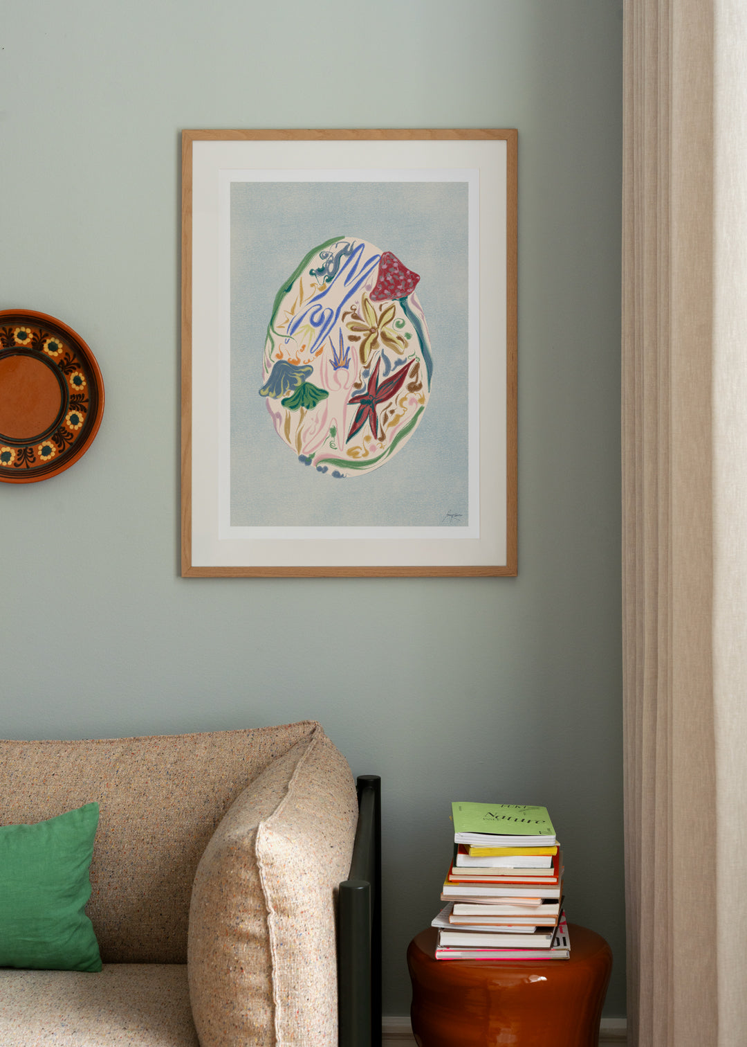 The Poster Club Art Prints Liberty Egg Poster 30x40 cm Blau