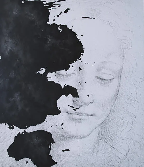 Mineheart Wall Art Accidental Beauty 3 Gemälde 150x173 cm