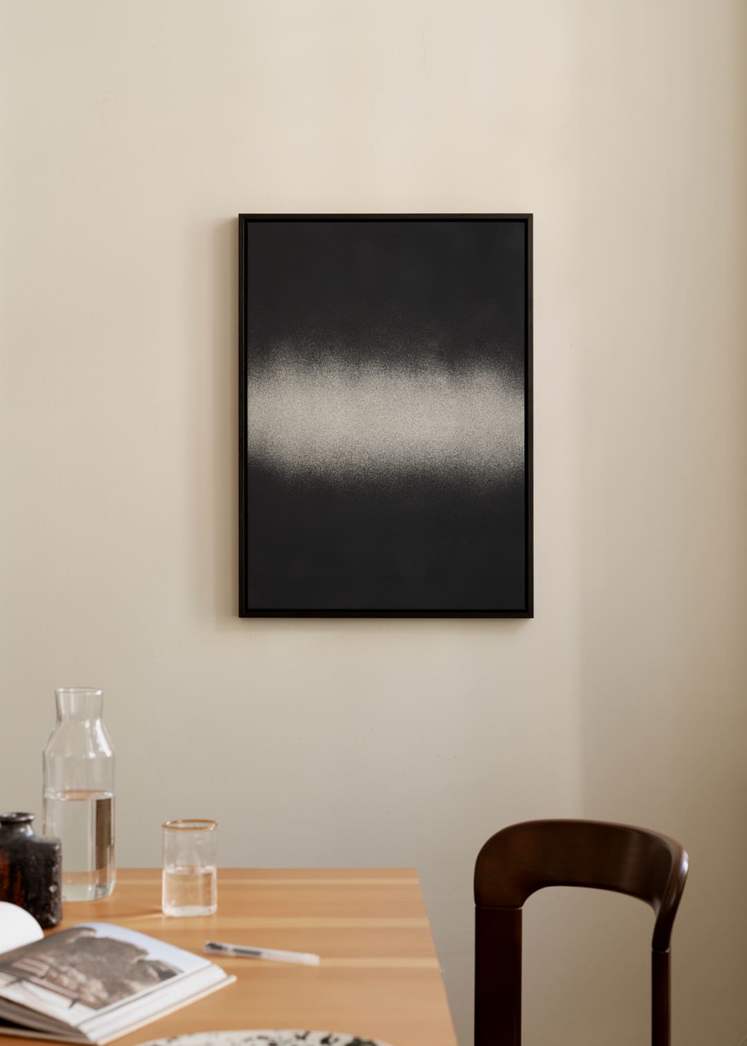 The Poster Club Black Interstellar Canvas 50x70 cm Eiche