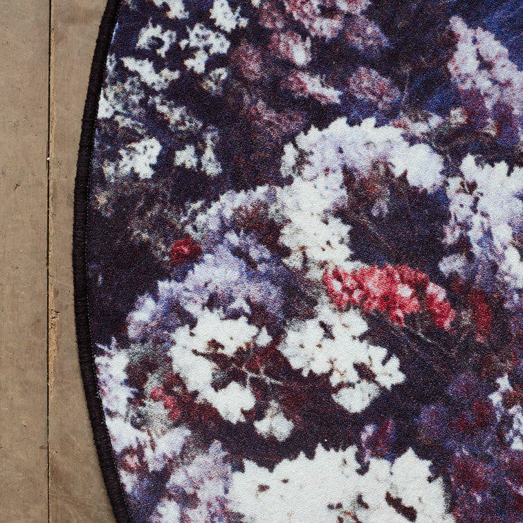 Mineheart Floral Fantasy Rug Teppich 150x150 rund lila