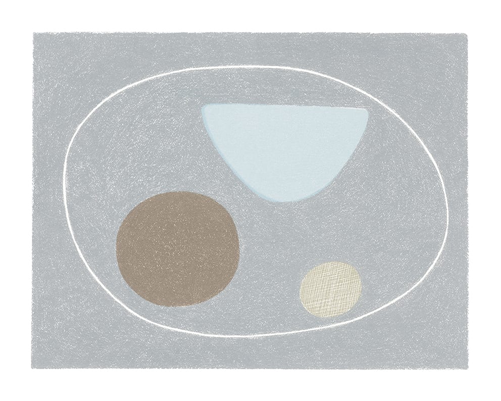 The Poster Club Art Prints Three Pebbles Poster 40x50 cm abstrakt