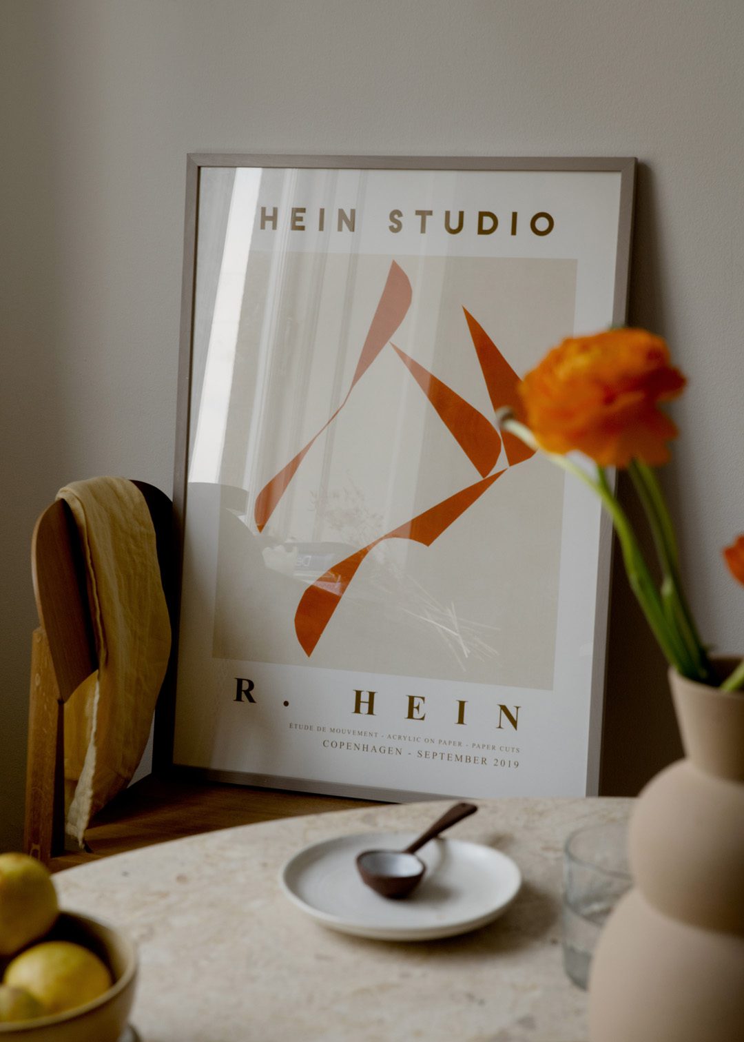 The Poster Club Frames Beige Wood Bilderrahmen A4 Holz