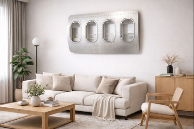 Aircraft Windows Four Window Wandbild Aluminium gross