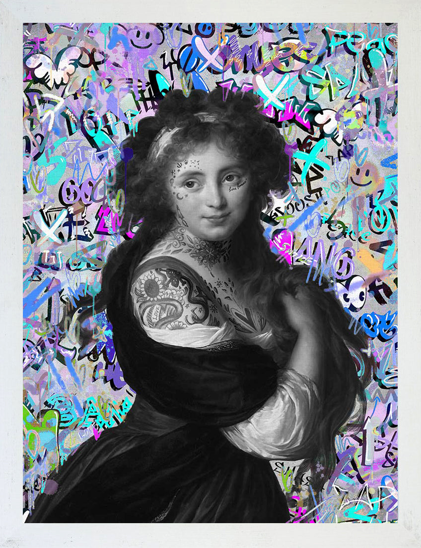 Mineheart Wall Art Pop Graffiti Lucia Poster 30x41cm