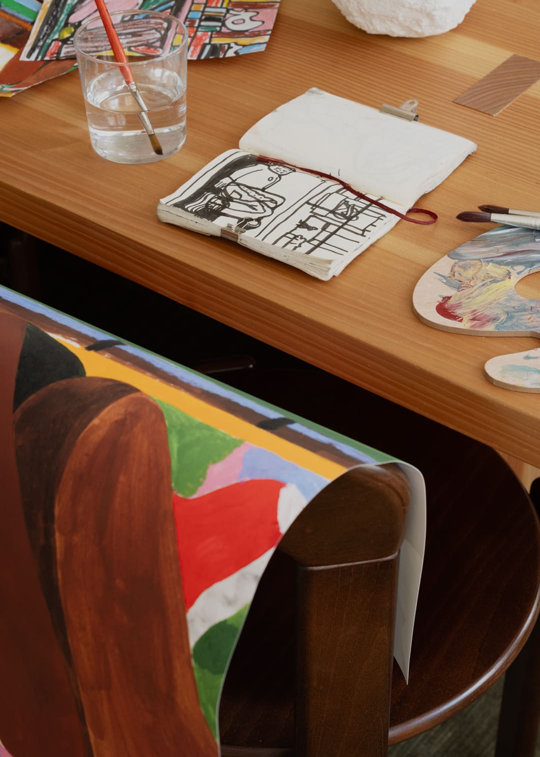 The Poster Club Sculpture Street Kunstdruck A4 abstrakt bunt