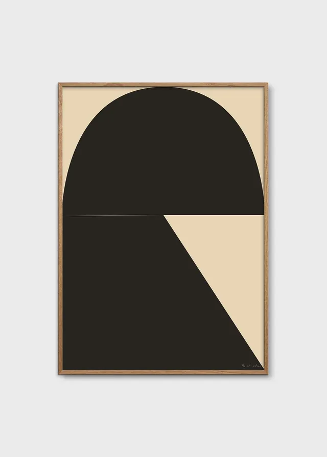 The Poster Club Mid 05 Kunstdruck 50x70 cm Beige Schwarz